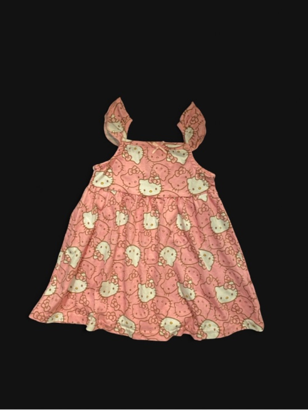 Hello Kitty Pink Printed Ruffle-Strap Dress - Picture 2 of 13